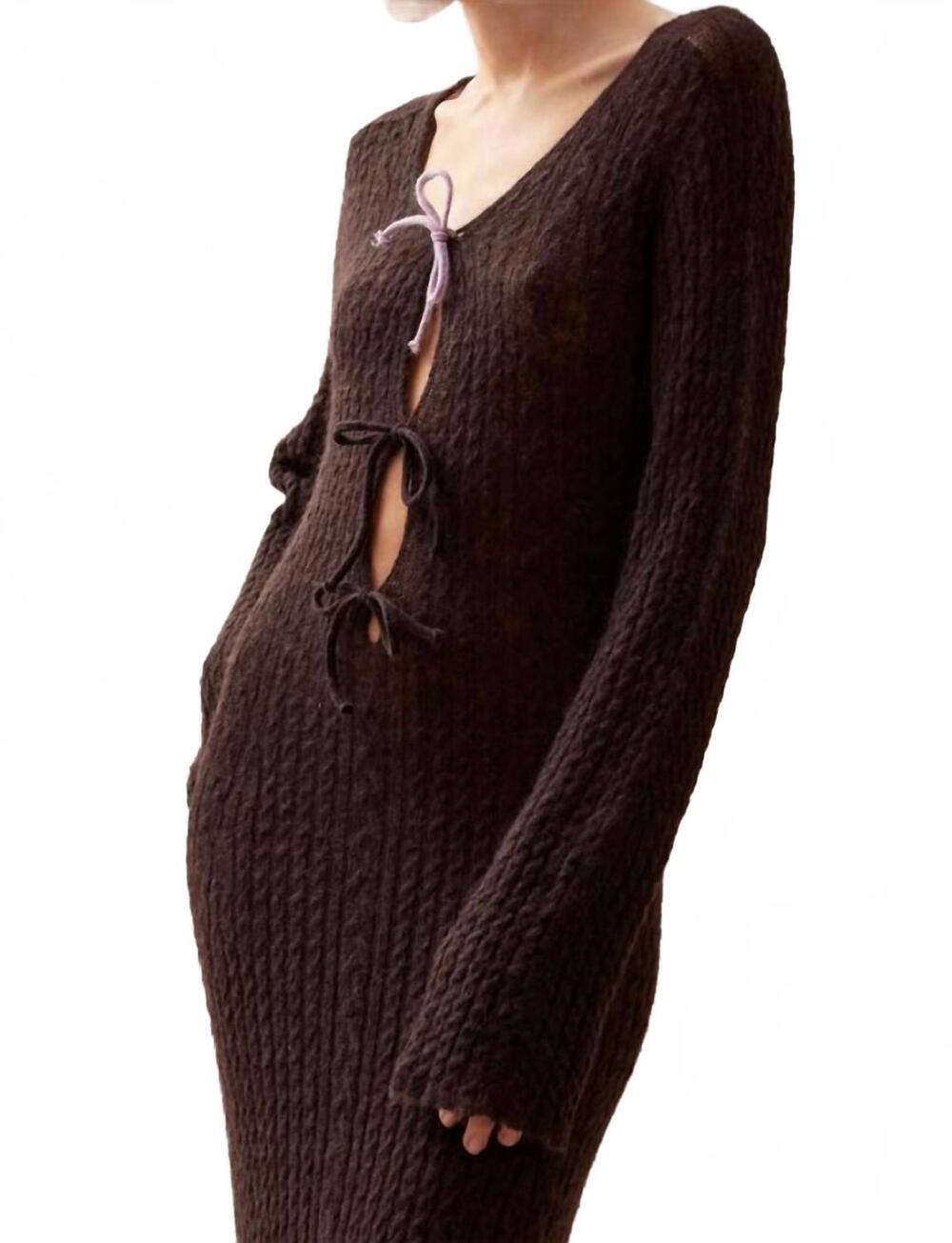 NEW ALOHAS triza maxi dress in grey - Picture 4 of 6